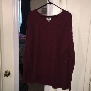 TALL Maroon Sweater! Great quality & breathable
